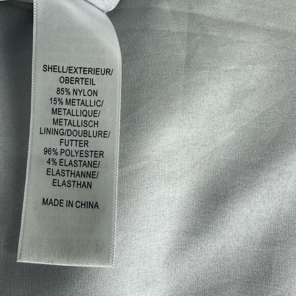 aidan Maddox silver tulle dress Size 8 - Picture 4 of 6